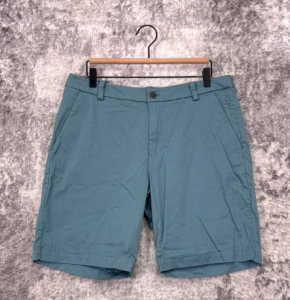 Lululemon Commission Shorts 33 x 8 Mens Flat Front Chino